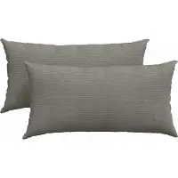 vidaXL Coussins de canapé 2 pcs Gris clair 80 x 40 cm