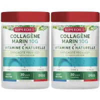 SuperDiet Collagène marin vitamine C naturelle 2x210 g Poudre