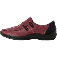 Rieker Chaussure basse rouge foncé / noir