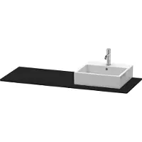 Duravit Console XSquare, 1 découpe à droite, 1400x16x550mm, XS060GR1616