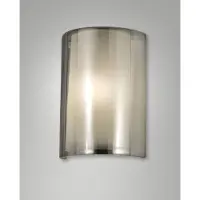 FABAS LUCE Applique Murale Maribel Fumé, Structure En Métal, Verre Et Méthacrylate, Douille E27 40 W, Ip20, 23 X 11,5 X 32,5 Cm - Maribel Illuminazione