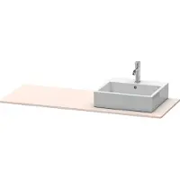 Duravit Console XSquare, 1 découpe à droite, 1400x16x550mm, XS060GR8383
