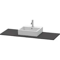 Duravit Console XSquare, 1 découpe au centre, 1400x16x550mm, XS060GM8080