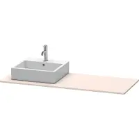 Duravit Console XSquare, 1 découpe à gauche, 1400x16x550mm, XS060GL8383
