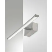 FABAS LUCE Applique Murale Led Intégrée Nala 10 W 1200 Lm 3000 K Ip44, Structure En Métal Et Méthacrylate, Couleur Chromée, Design Moderne Et Élégant