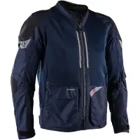 Leatt Veste textile de moto ADV FlowTour 4.5 Short, bleue, L