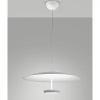 FABAS LUCE Suspension Led Yuko 40 W 3200 Lm 3000 K À Intensité Variable, Structure En Métal Et Méthacrylate, Blanche - Yuko