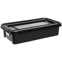 PLAST TEAM Vertriebs GmbH plast team PROBOX RECYCLE Bettroller 31 litres boîte et couvercle noir
