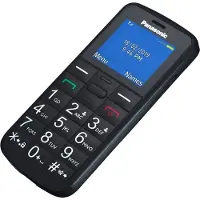 Panasonic KX-TU110, noir, téléphone portable pour seniors, antichoc, fonction lampe de poche