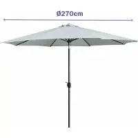 Marbueno 10484 270 Cm Beach Umbrella Blanc