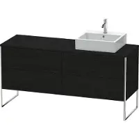Duravit XSquare Meuble sous-lavabo sur console au sol, 4 tiroirs, vasque à droite, 1600x778x548mm, XS4924R1616