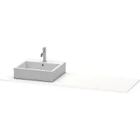 Duravit Console XSquare, 1 découpe à gauche, 1600x16x550mm, XS060HL8484