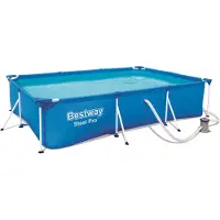 Bestway 300 x 201 x 66 cm Steel Pro Kit Piscine Rectangulaire
