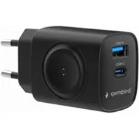 Gembird TA-UC-PDQCW20-01-BK mobile device charger Universal Black AC Fast charging Indoor