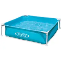 Intex Steel Square Frame Above Ground Pool 122x122x30 Cm Rose 342 Liters