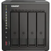 Qnap Serveur NAS TS-453E-8G 8Go 4 Baies SATA 6Gb/s M.2 NVMe Intel Celeron J6412 Noir