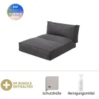 Blomus Lit d'extérieur -STAY- 120 x 190 cm, housse de protection et produit d'entretien Coal offerts