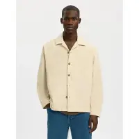 Selected Surchemises SLHRLXRAY UNDYED OVERSHIRT hommes - Beige - EU M