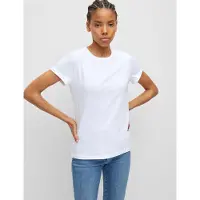 HUGO T-shirt noir / blanc cassé