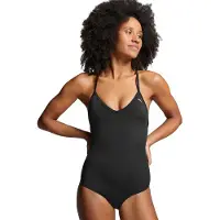 Puma V Neck Swimsuit Noir M Femme