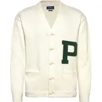 Ralph Lauren pour homme. 710B17550001 Cardigan en coton Relaxed Fit blanc (M), Casuel
