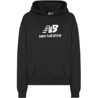 New Balance Sport Essentials French Terry Logo Hoodie Noir S Femme