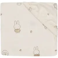 Jollein Jersey – Miffy Family Farm 90 x 50 cm 90 cm, Hellbeige/Weiss (90 x 50 cm)