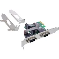 InLine Carte d'interface, 2x série 9 broches, PCIe (PCI-Express)