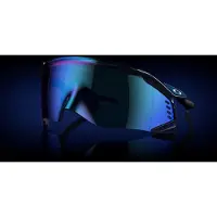 Oakley Hommes, Lunettes de sport, Velo Kato (Bleu mat, Bleu mat, Prizm Sapphire, Saphirs Prizm), Bleu