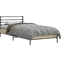 vidaXL Cadre de lit en chêne Sonoma 80 x 200 cm, bois d'ingénierie