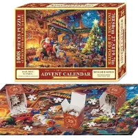 Markenlos Calendrier de l'Avent en forme de puzzle, pour adultes et enfants