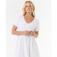 Rip Curl Premium Surf Short Sleeve Dress Blanc L Femme