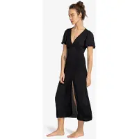Billabong Jet Set Short Sleeve Long Dress Noir S Femme
