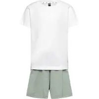 Adidas Seasonals Glam Short Set Blanc,Gris 4-5 Years Fille