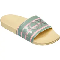 Roxy Slippy Ii Printed Slides Beige,Vert EU 39 Femme