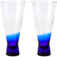 Broste Copenhagen Verres à cocktail Konus 25cl bleu lot de 6 pièces