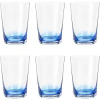 Broste Copenhagen Verres Hue 30cl bleu lot de 6 pièces