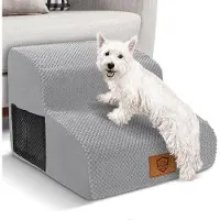 OEM Marchepied portable en mousse haute densité pour petits chiens - Antidérapant - Gris