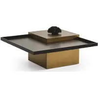 Xl Moebel Gmbh Table basse moderne, minimaliste, marron, élégante, raffinée et confortable