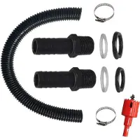 OEM Tuyau de raccordement pour eaux pluviales - Conception en caoutchouc résistante - 100 cm
