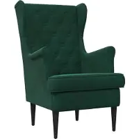 vidaXL fauteuil Vert foncé Velours