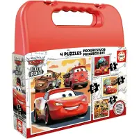 Educa Puzzle progressif CARS - Coffret de 4 puzzles - - 12-16-20-25 pièces