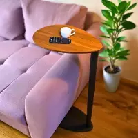 OEM Table réglable en hauteur – table basse, table de salon, table de chevet, table pour ordinateur portable et table d'extérieur, avec structure en métal/aluminium et plateau en bois