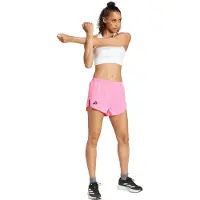 Adidas Pantalon de sport 'Adizero Essentials' rose clair / noir