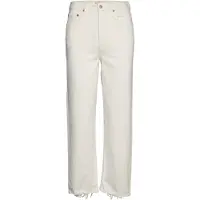 Levi's Jean 'Ribcage Straight Ankle Jeans' blanc denim