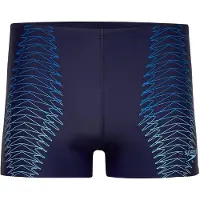 Speedo Duo Logo Print Swimming Shorts Bleu 38 Homme