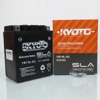 Kyoto Batterie Sla Pour Scooter Piaggio 500 X9 Evolution Street 2004 À 2010 Yb14l-A2 Sla / 12v 14ah Neuf