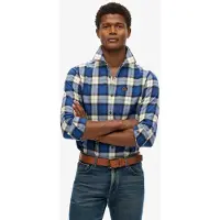 Superdry Vintage Lumberjack Long Sleeve Shirt Bleu S Homme