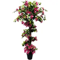 StarTech.com Bougainvillier - Arbre artificiel - 210 cm - En pot - Fleurs en soie - Sur pied - Pour l'intérieur - Rose