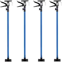 OEM Tendeur de plafond avec tube en plastique bleu et tête sphérique àd'une seule main, disponible dans des longueurs de 115 à 290 cm.